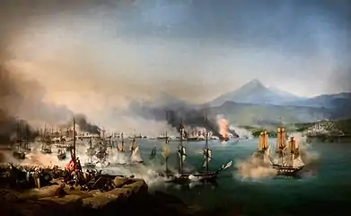 La bataille de Navarin - Louis Garneray