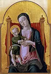 Vierge à l'Enfant sur un trône (1465-1470) Musée Correr