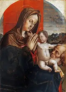 Vierge à l'Enfant avec Saint Joseph. v. 1515, Venise Musée Correr