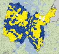 Candidat arrivé en tête au 2d&nbsp;tour par commune.  Emmanuel MacronMarine Le PenÉgalité