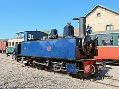 Locomotive no 101 des chemins de fer du Morbihan, en service sur le CFBS.