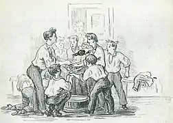 La toilette du matin. Vers 1880