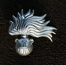 Insigne des carabinieri italiens.