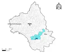 Les Costes-Gozon dans l'intercommunalité en 2020.