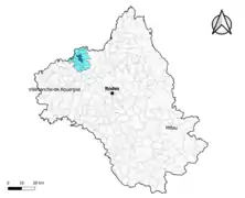 Flagnac dans l'intercommunalité en 2020.