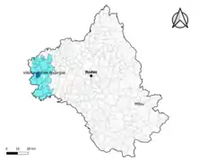 Savignac dans l'intercommunalité en 2020.