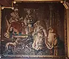 Tapisseries d'Aubusson du XVIIe&nbsp;siècle dans la salle des mariages de l'hôtel de ville de Luzy (histoire d'Esther).