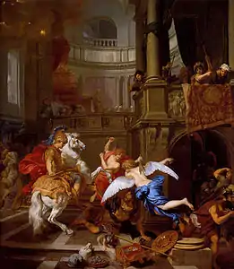 L'Expulsion d'Héliodore hors du temple de Jérusalem (1674), collection privée.