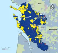 Candidat arrivé en tête au 1er&nbsp;tour par commune.  Emmanuel MacronMarine Le PenJean-Luc MélenchonDeux à égalité