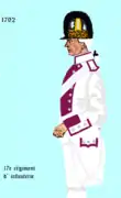 17e&nbsp;régiment d’infanterie de ligne de 1792 à 1794