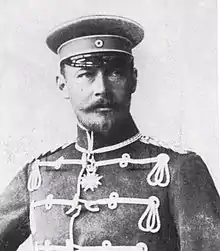 Frédéric-François&nbsp;III en uniforme d'officier néerlandais.