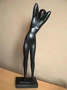 Ébène (avant 1998), bronze, 45&nbsp;cm, collection particulière non sourcée.