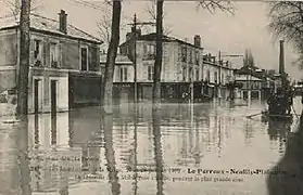 Inondation dans le quartier la Maltournée en 1910 (1).