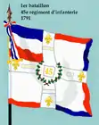 Drapeau du 1er&nbsp;bataillon du 45e&nbsp;régiment d'infanterie de ligne de 1791 à 1793