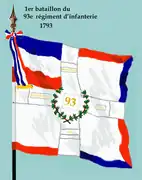1er bataillon du 93e&nbsp;régiment d'infanterie de ligne à partir de 1793
