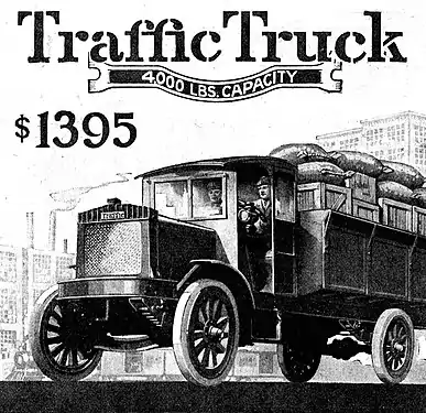 Traffic Motor Truck Corp. du 19 mai 1919 dans le magazine Country Gentleman&nbsp;(en).