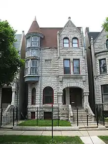 La Ida B. Wells-Barnett House (1889), dans le quartier de Bronzeville.