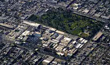 Vue aérienne des studios en 2009