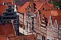 Toitures et pignons du centre-ville de Lunebourg (Allemagne).