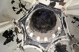 Vue du dôme, depuis l'intérieur de l'église