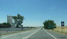 La route européenne 802 au sud de Beja.