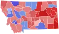 Résultats de l'élection du gouverneur du Montana en 2016, par comté.