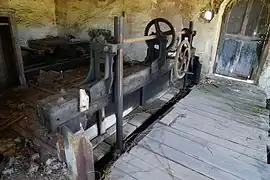 L'admition d'eau de la turbine.