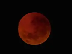 Éclipse vue de Chelsea à 6&nbsp;h&nbsp;7&nbsp;AEST (UTC+10).