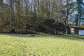 Le terril du puits d'aérage.