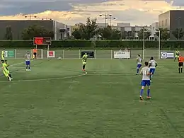 Match amical contre le Football Club d'Échirolles le 7 août 2021.