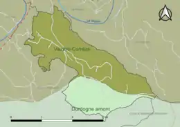 Carte en couleur présentant le(s) SAGE couvrant le territoire communal