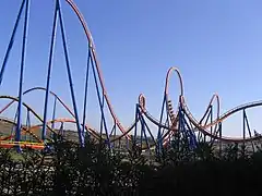 Superman: La Atracción de Acero, à Parque Warner Madrid.
