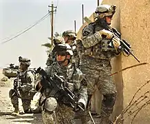 Soldats de la 2e division d'infanterie de l'US Army à Bagdad en 2006