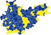 Candidat arrivé en tête au 2d&nbsp;tour par commune.  Marine Le PenEmmanuel Macron