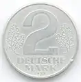 2 DEUTSCHE MARK (aluminium, 1957)