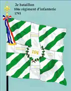 Drapeau du 2e&nbsp;bataillon du 102e&nbsp;régiment d'infanterie de ligne de 1793 à 1804