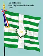 Drapeau du 2e&nbsp;bataillon du 105e&nbsp;régiment d'infanterie de ligne de 1793 à 1804