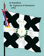 Drapeau du 2e&nbsp;bataillon du 4e&nbsp;régiment d'infanterie de ligne de 1793 à 1804