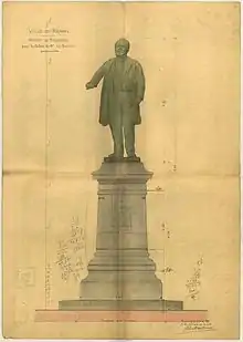 Statue d'Edgar Le Bastard.