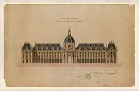 Projet de palais du commerce à Rennes.