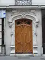 La porte Art nouveau au no&nbsp;31, rue de Cîteaux.