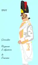 grenadier du 33e&nbsp;régiment d’infanterie de ligne de 1791 à 1793