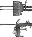 Double canon 3,7&nbsp;cm Flak M42U sur la version DLM 42U.