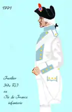 39e&nbsp;régiment d’infanterie de ligne de 1791 à 1796