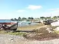 Épaves de bateaux dans l'anse de Rostellec.