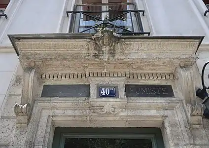 No&nbsp;40 ter : «&nbsp;MELLERIO FUMISTE&nbsp;».