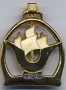 Insigne de la Compagnie Portée 43e&nbsp;régiment d'infanterie (Maroc 1956)