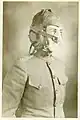 Masque à oxygène (pour aviateur), 1919, 1re&nbsp;guerre mondiale.