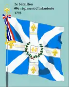 Drapeau du 2e&nbsp;bataillon du 44e&nbsp;régiment d'infanterie de ligne de 1791 à 1793