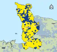 Candidat arrivé en tête au 1er&nbsp;tour par commune.  Emmanuel MacronMarine Le PenJean-Luc MélenchonDeux à égalité